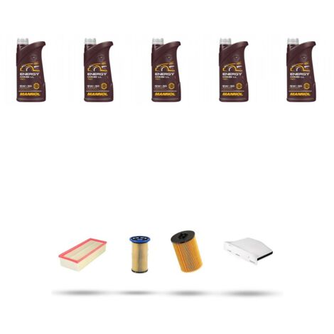 Kit tagliando 4 FILTRI e 5L OLIO compatibile con Vw Sharan II (7N) 2.0 TDI 125kw Dal 2010 (1/5)