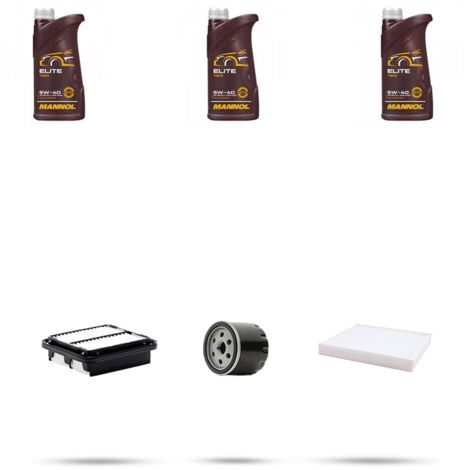 Kit tagliando 3 FILTRI e 3L OLIO compatibile con Daihatsu Sirion I 1.0 43kw dal 2000 (1/4)