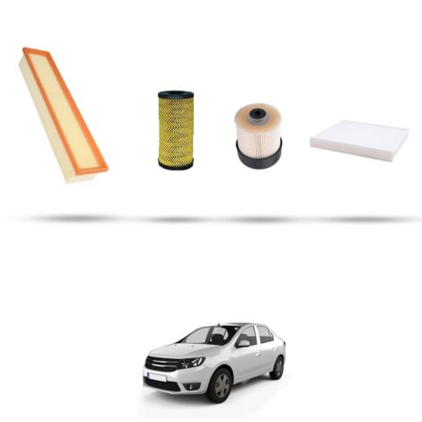 Kit tagliando 4 filtri compatibile con Dacia Logan II 1.5 Blue Dci 70kw dal 2018 (1/5)