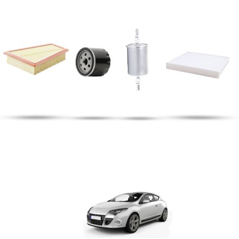 Kit tagliando 4 filtri compatibile con Renault Megane III 1.4 16v 96kw dal 2009 (1/5)