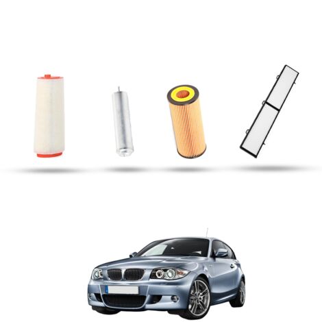 Kit Tagliando 4 filtri compatibile con Bmw Serie 1 (E81,E82,E87,E88) 120d 120kw dal 2004 al 2012 (1/5)