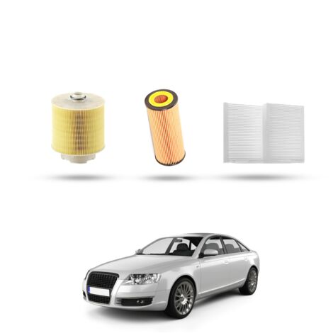 Kit Tagliando 3 filtri compatibile con Audi A6 II (C6) 3.2 FSI v6 195kw dal 2009 al 2011 (1/4)