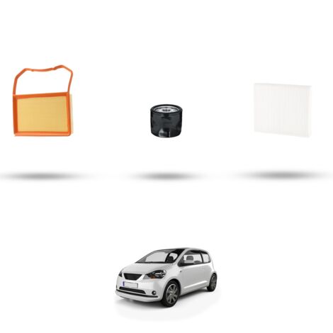 Kit tagliando 3 filtri compatibile con Seat MII 1.0 Ecofuel 50kw dal 2012 (1/4)