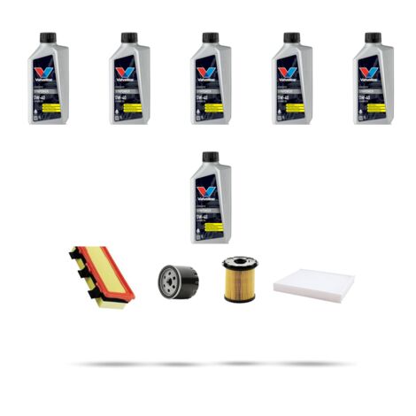 Kit tagliando 4 FILTRI e 6L OLIO compatibile con Renault Clio II 1.9 Diesel 47kw Dal 1998 (1/5)