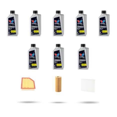 Kit tagliando 3 FILTRI e 8L OLIO compatibile con Volvo XC70 II 3.0 T6 210Kw dal 2008 al 2010 (1/4)