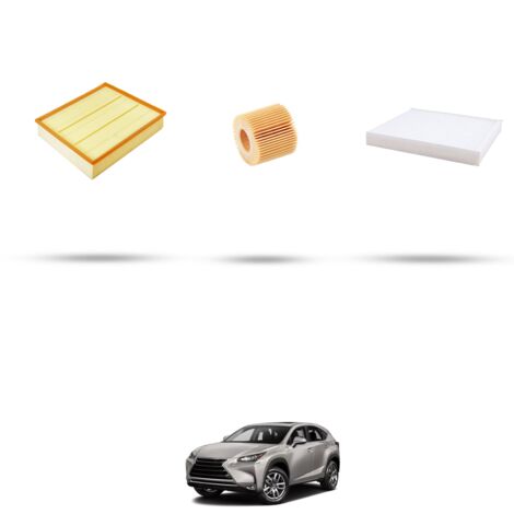 Kit tagliando 3 filtri compatibile con Lexus Nx 200t 175kw dal 2014 (1/4)