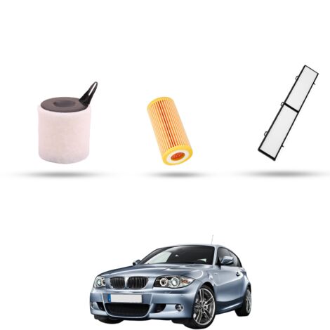 Kit Tagliando 3 filtri compatibile con Bmw Serie 1 (E81,E82,E87,E88) 118 i 100kw dal 2008 (1/4)