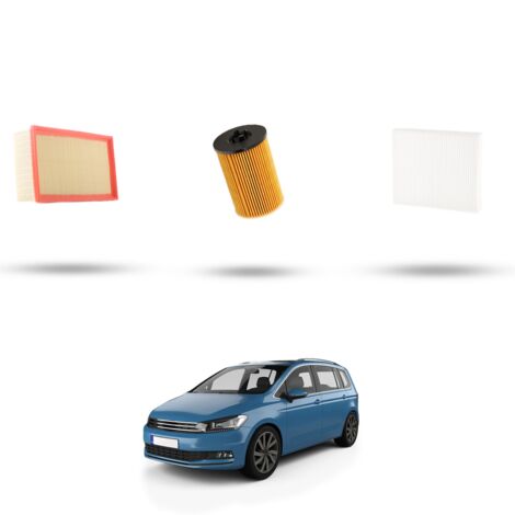 Kit tagliando 3 filtri compatibile con Vw Touran (5T) 1.6 TDI 81kw dal 2015 (1/4)
