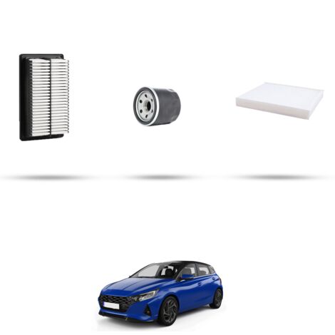 Kit tagliando 3 filtri compatibile con Hyundai i20 III 1.2 62KW dal 2020 (1/4)