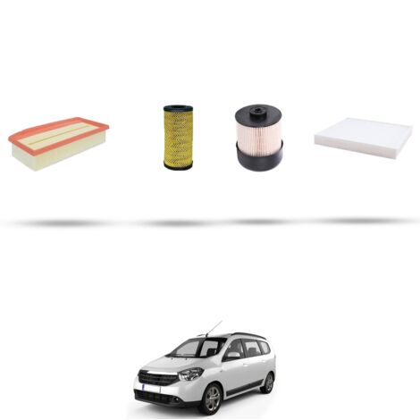Kit tagliando 4 filtri compatibile con Dacia Lodgy 1.5 Blue Dci 85kw dal 2018 (1/5)