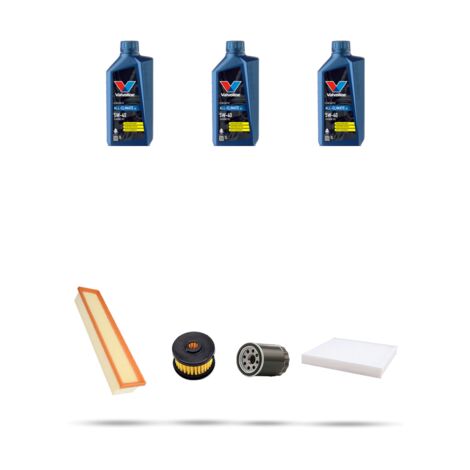 Kit tagliando 4 FILTRI e 3L OLIO compatibile con Fiat 500 1.2 GPL 51kw dal 2010 (1/5)