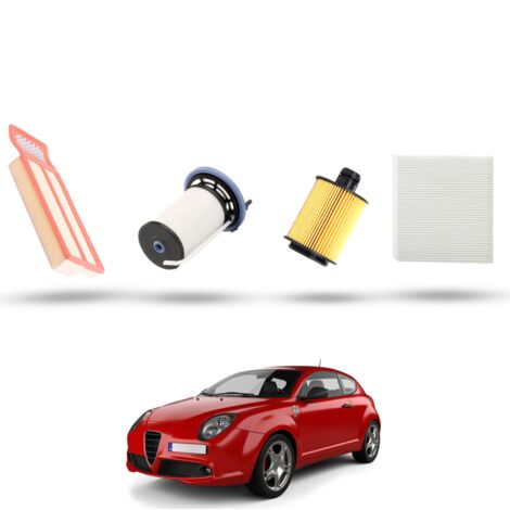 Kit Tagliando 4 filtri compatibile con Alfa Romeo Mito (955) 1,3 jtdm 70kw dal 2009 (1/5)