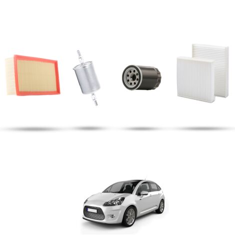 Kit tagliando 4 filtri compatibile con Citroen C3 II 1.2 vti 60kw dal 2012 (1/5)