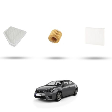 Kit tagliando 3 filtri compatibile con Toyota Corolla XI (E18) 1.4 D-4D 66kw Dal 2013 (1/4)
