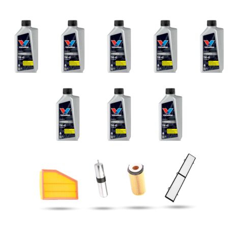 Kit tagliando 4 FILTRI e 8L OLIO compatibile con Bmw serie 3 (E90,E91,E92,E93) 325d 150kw dal 2010 (1/5)