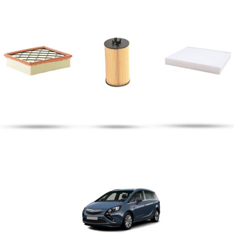 Kit tagliando 3 filtri compatibile con Opel Zafira C Tourer 1.8 85kw dal 2011 (1/4)