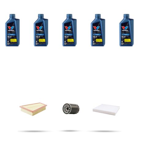 Kit tagliando 3 FILTRI e 5L OLIO compatibile con Ford Fiesta VII 1.1 52kw dal 2017 (1/5)