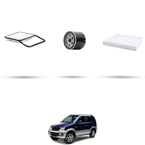 Kit tagliando 3 filtri compatibile con Daihatsu Terios 1.5i 16v 77kw dal 2006 (1/4)