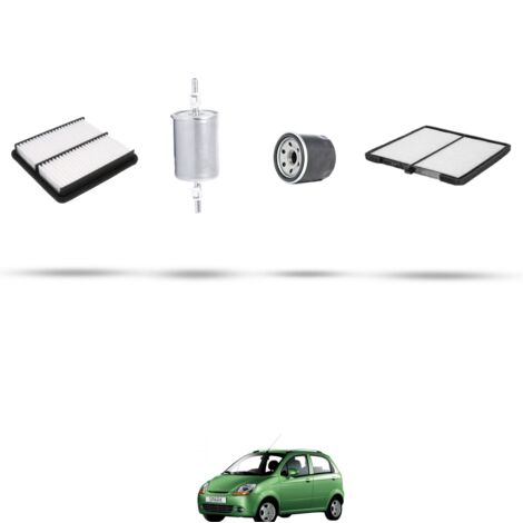 Kit tagliando 4 filtri compatibile con Chevrolet Spark 0.8 37kw dal 2005 (1/5)