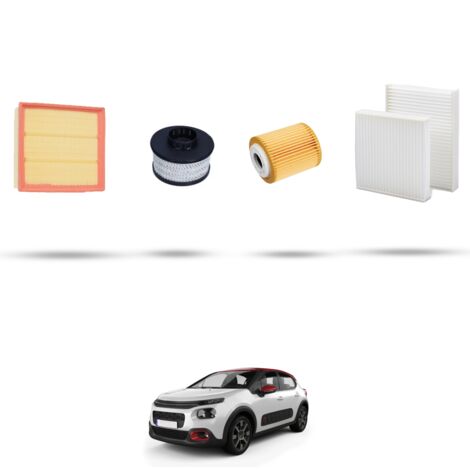 Kit tagliando 4 filtri compatibile con Citroen C3 III 1.6 Blue HDI 74kw dal 2016 (1/5)