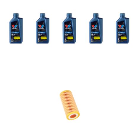 Kit filtro olio e 5L compatibile con Audi Q5 (8RB) 2.0 tfsi 165kw dal 2012 (1/3)