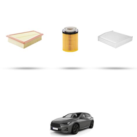 Kit tagliando 3 filtri compatibile con Infiniti Q30 1.6 115kw dal 2015 (1/4)