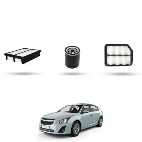 Kit tagliando 3 filtri compatibile con Chevrolet Aveo 1.2 62kw dal 2008 al 2012 (1/4)