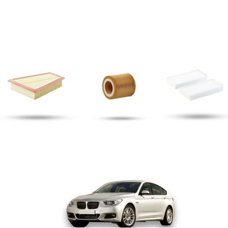 Kit tagliando 3 filtri compatibile con Bmw serie 5 GT (F07) 528i 180kw dal 2017 (1/4)