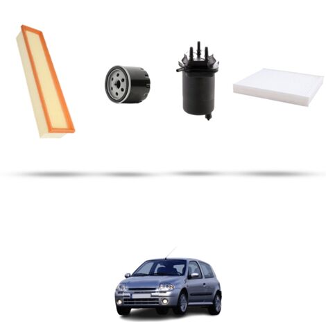 Kit tagliando 4 filtri compatibile con Renault Clio II 1.5 dci 50kw Dal 2004 (1/5)