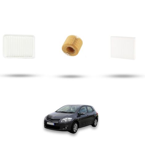 Kit tagliando 3 filtri compatibile con Toyota Auris I (E150) 1.8 16v 108kw Dal 2009 (1/4)