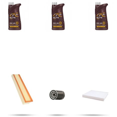 Kit tagliando 3 FILTRI e 3L OLIO compatibile con Fiat Punto EVO 1.2 51kw dal 2009 al 2012 (1/4)