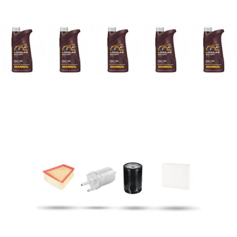 Kit tagliando 4 FILTRI e 5L OLIO compatibile con Vw POLO IV (9N) 1.8 GTI 110kw Dal 2005 al 2009 (1/5)