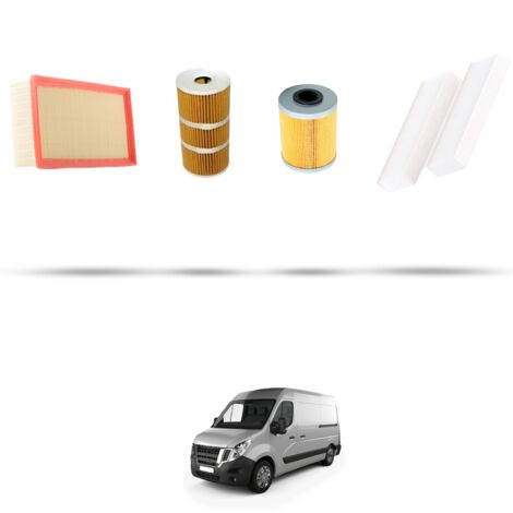 Kit tagliando 4 filtri compatibile con Nissan NV400 (X62, X62B) 2.3 DCI 125KW Dal 2015 (1/5)