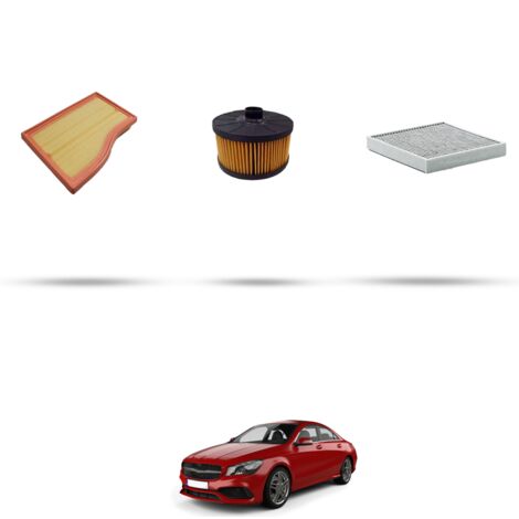 Kit tagliando 3 filtri compatibile con Mercedes CLA (C118-W118-X118) 200 Hybrid 120kw Dal 2023 (1/4)
