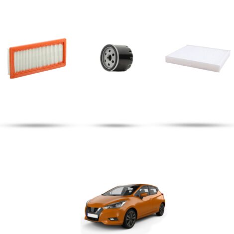 Kit tagliando 3 filtri compatibile con Nissan Micra V (K14F) 1.0 52KW Dal 2017 (1/4)