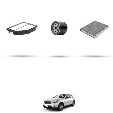 Kit tagliando 3 filtri compatibile con Infiniti EX 30d 175kw dal 2010 (1/4)