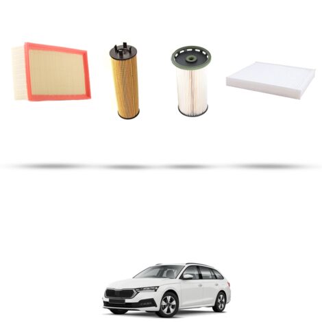 Kit tagliando 4 filtri compatibile con Skoda Octavia IV 2.0 TDI 85kw Dal 2019