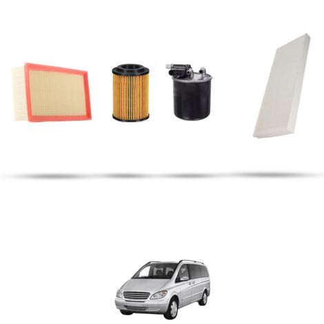 Kit tagliando 4 filtri compatibile con Mercedes Viano (639) 2.2 CDI 120kw Dal 2010 (1/5)