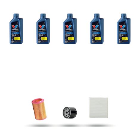 Kit tagliando 3 FILTRI e 5L OLIO compatibile con Alfa Romeo 166 (936) 2.0 Twin Spark 110kw dal 2002 al 2007 (1/4)