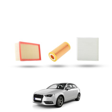 Kit Tagliando 3 filtri compatibile con Audi A3 (8V1,8VK) 2.0 TFSI s3 206kw dal 2013 (1/4)