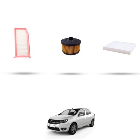 Kit tagliando 3 filtri compatibile con Dacia Logan II 0.9 tce 66kw dal 2013 (1/4)