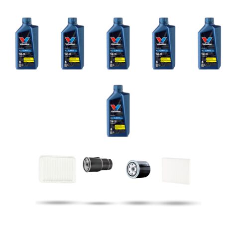 Kit tagliando 4 FILTRI e 6L OLIO compatibile con Toyota Corolla IX (E12/E13) 2.0 D-4D 66kw Dal 2002 (1/5)
