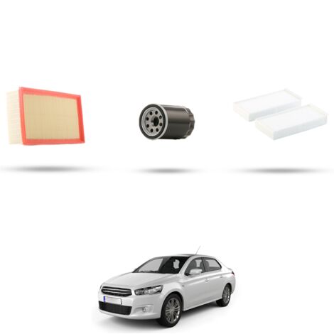 Kit tagliando 3 filtri compatibile con Citroen C-Elysee 1.2 vti 60kw dal 2014 (1/4)