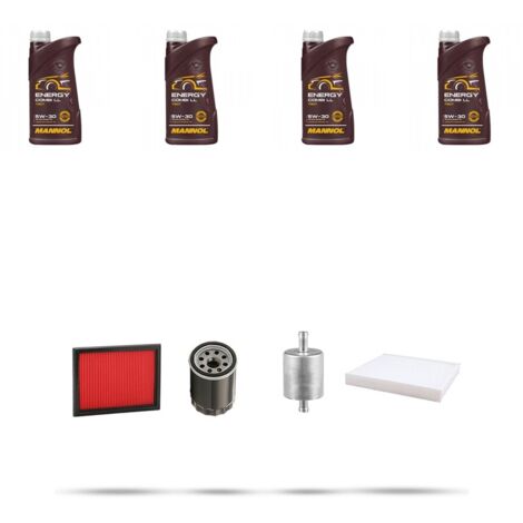 Kit tagliando 4 FILTRI e 4L OLIO compatibile con Nissan Micra IV (k13) 1.2 12V 59KW Dal 2011 (1/5)