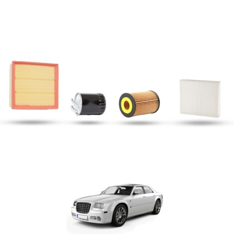 Kit tagliando 4 filtri compatibile con Chrysler 300c 3.0 crdi 160kw dal 2005 al 2010 (1/5)