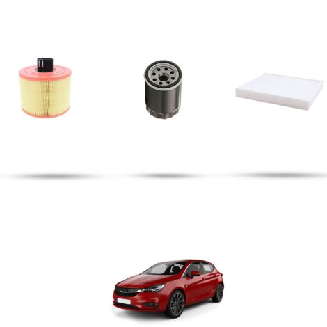 Kit tagliando 3 filtri compatibile con Opel Astra K 1.4 Turbo 92kw Dal 2015 (1/4)