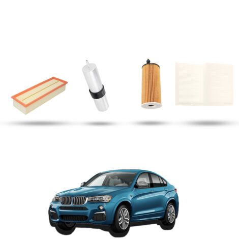 Kit tagliando 4 filtri compatibile con bmw x4 (F26) 20dx 140kw dal 2014 (1/5)