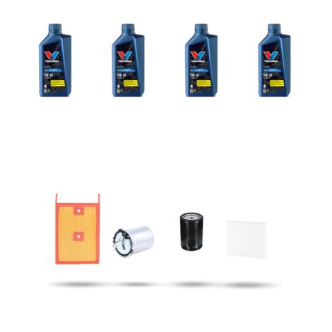 Kit tagliando 4 FILTRI e 4L OLIO compatibile con Skoda Fabia III (NJ3,NJ5) 1.4 Tdi 55kw Dal 2015 (1/5)