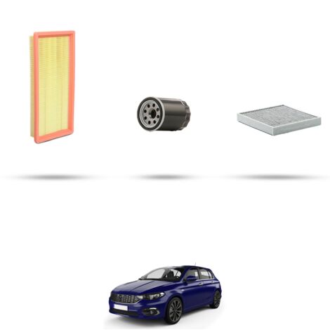 Kit tagliando 3 filtri compatibile con Fiat Tipo II 1.4 70kw dal 2015 (1/4)