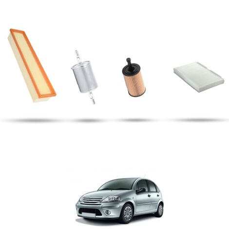 Kit tagliando 4 filtri compatibile con Citroen C3 1.4 16V 65kw dal 2003 al 2009 (1/5)